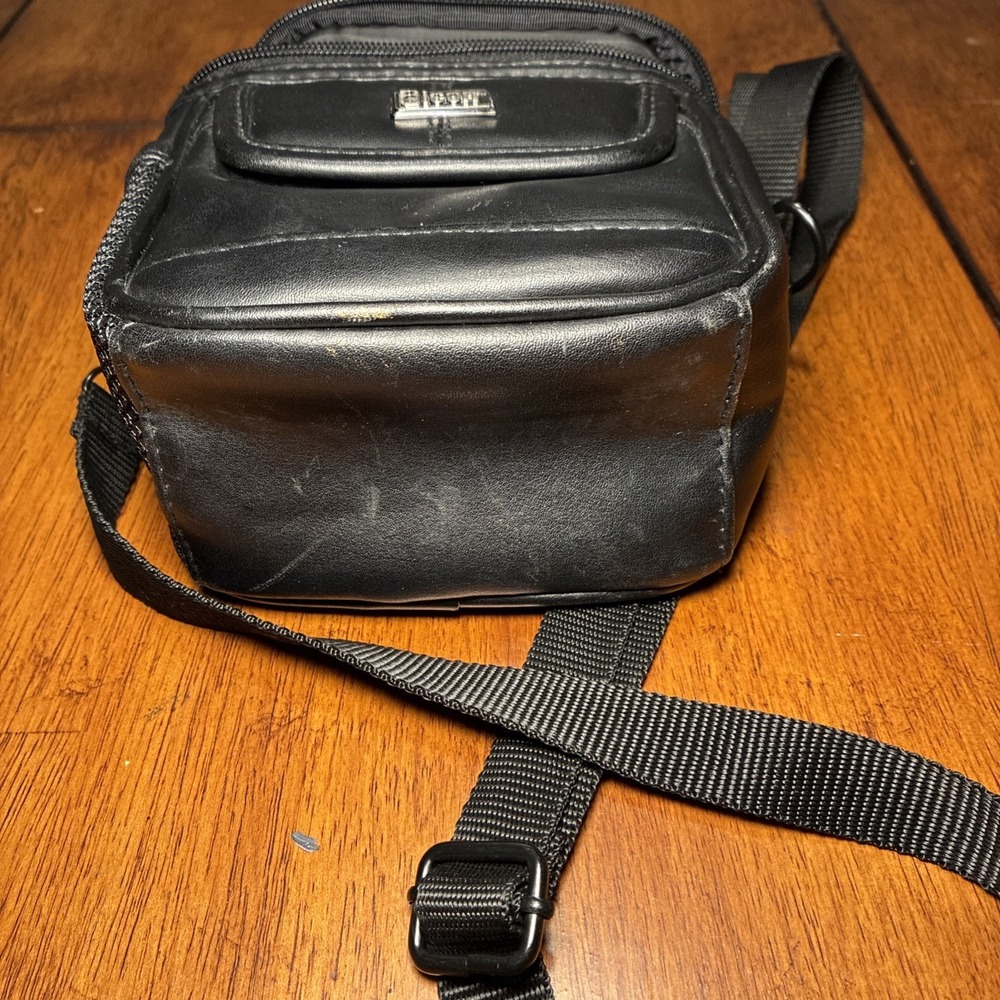 Icon Small Black Camera Storage Bag 6x5x3 Adjustable Strap - Picture 9 of 9